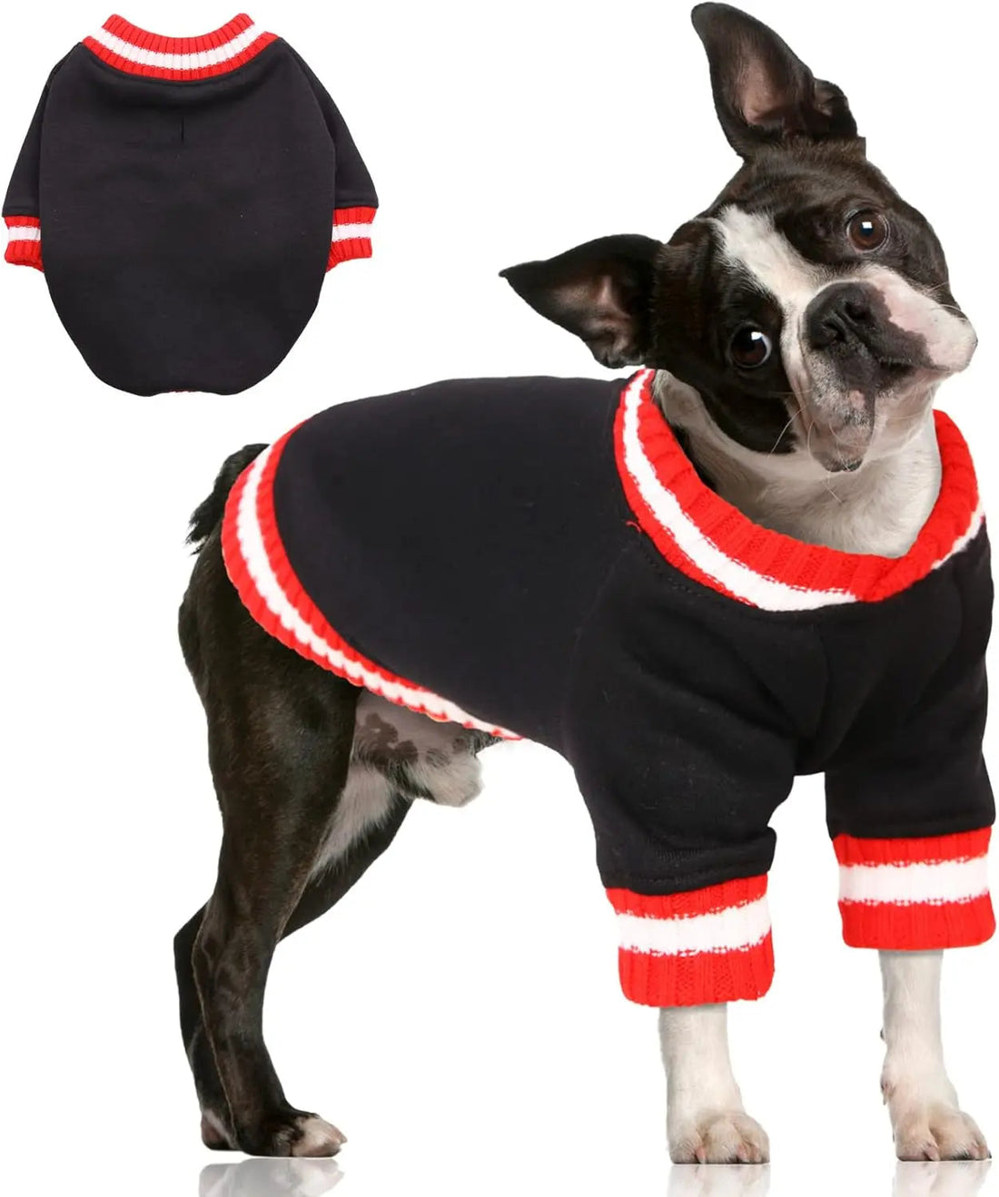 Dog Winter Fleece Pullover Sweater, Soft Warm Hoodie for Small to Medium Dogs