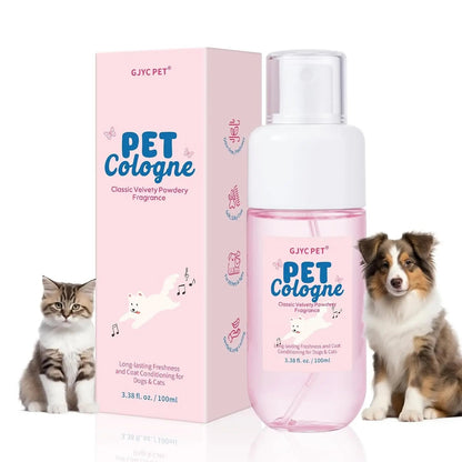 Dog &amp; Cat Cologne Spray Powder Scent Odor Control 3.38oz Travel Size