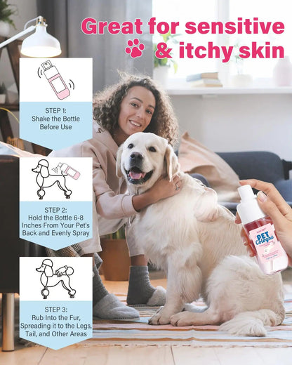 Dog &amp; Cat Cologne Spray Powder Scent Odor Control 3.38oz Travel Size