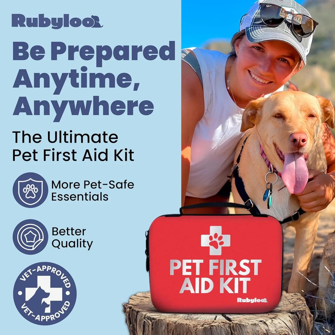Dog &amp; Cat First Aid Kit Vet Approved Emergency Supplies Travel Home RV