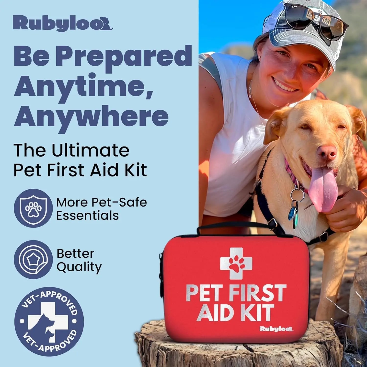 Dog &amp; Cat First Aid Kit Vet Approved Emergency Supplies Travel Home RV