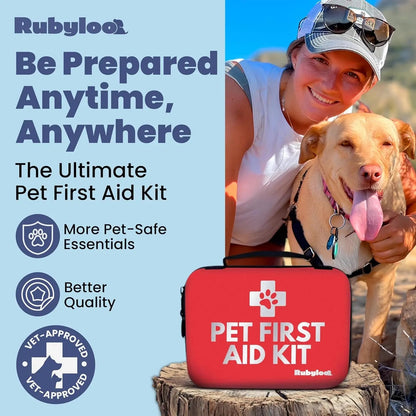 Dog &amp; Cat First Aid Kit Vet Approved Emergency Supplies Travel Home RV