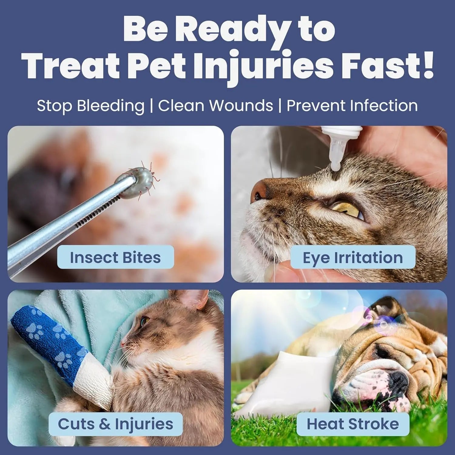 Dog &amp; Cat First Aid Kit Vet Approved Emergency Supplies Travel Home RV