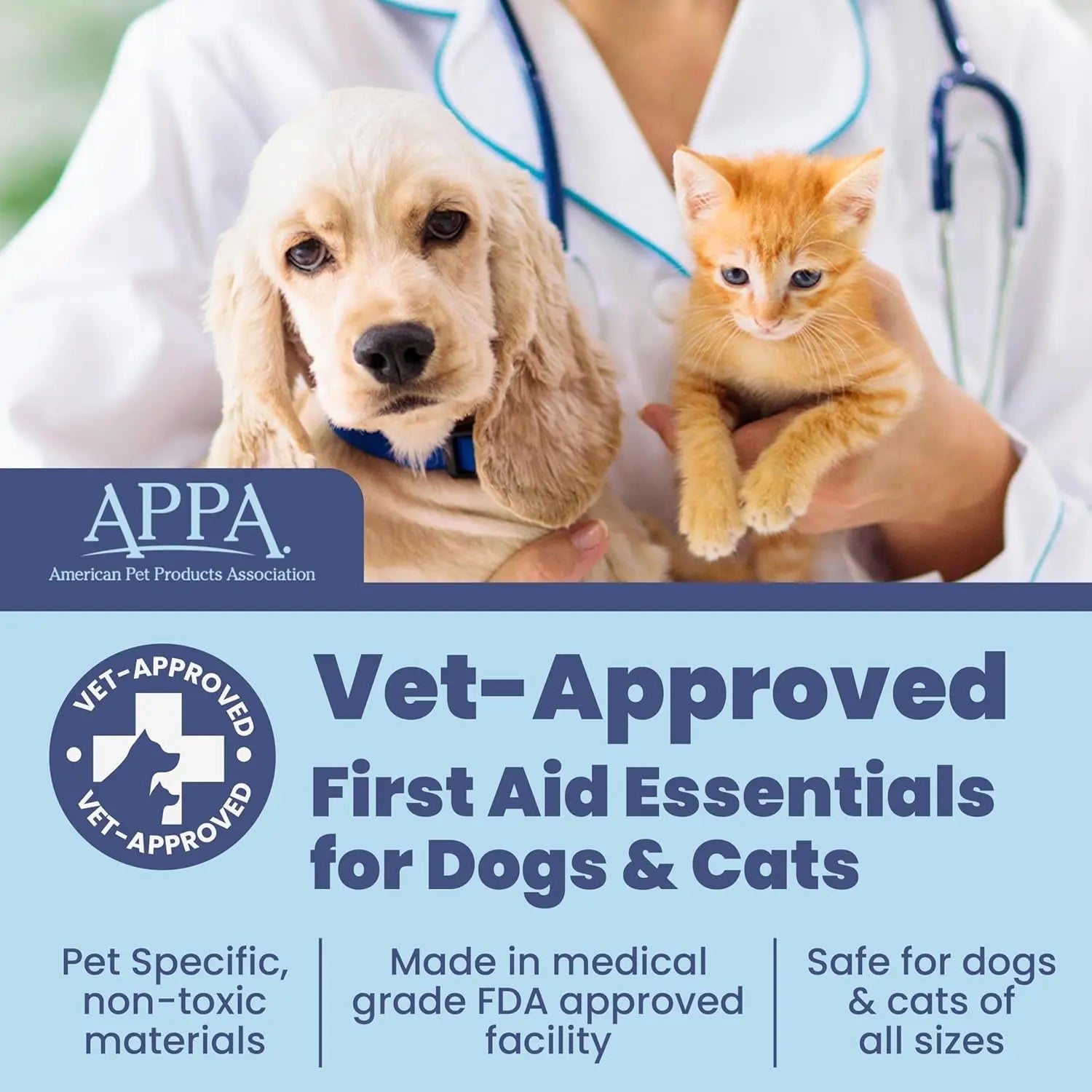Dog &amp; Cat First Aid Kit Vet Approved Emergency Supplies Travel Home RV