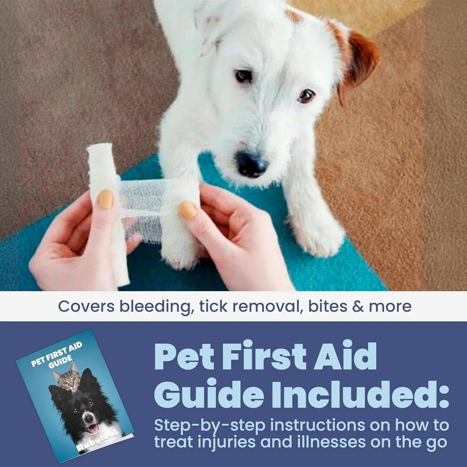 Dog &amp; Cat First Aid Kit Vet Approved Emergency Supplies Travel Home RV