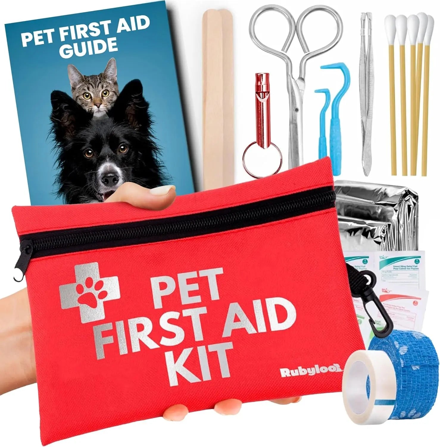 Dog &amp; Cat First Aid Kit Vet Approved Emergency Supplies Travel Home RV