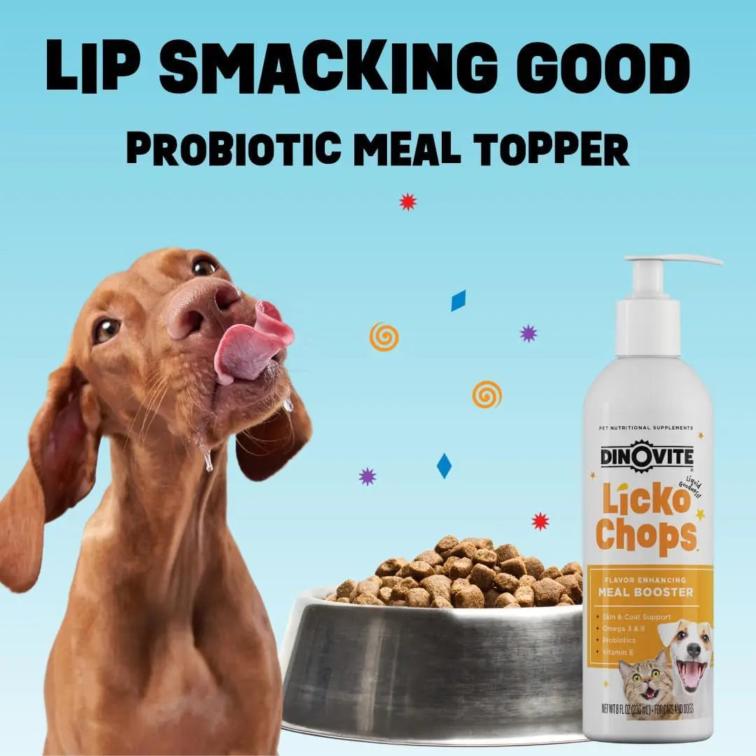 Dog &amp; Cat Omega 3 6 Supplement Probiotics Vitamin E Skin Coat 16oz Pump
