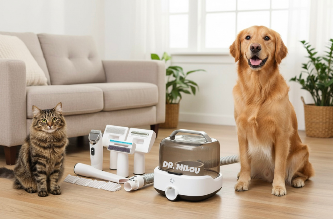 Salon Results at Home, Mess-Free | CalmCare™ Cordless Vacuum Grooming Kit by Dr. Milou