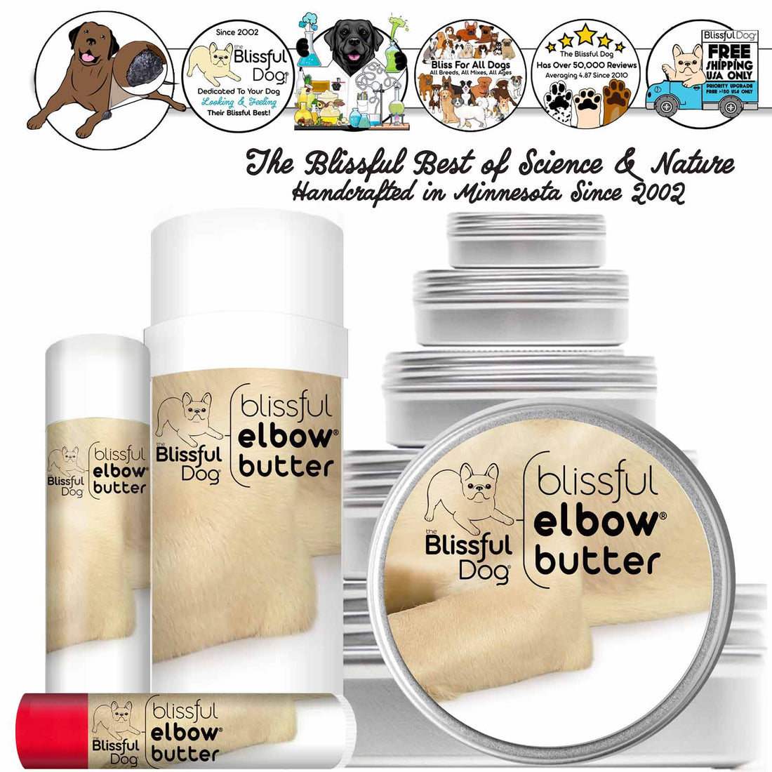 Blissful Elbow® Butter Conditions Your Dog&