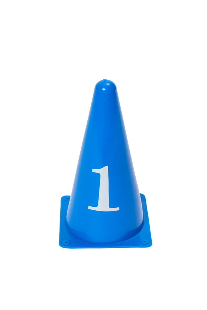 Pack of 10 Durable Numbered Cones for Dog Agility Training