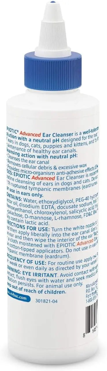 Epi-Otic Advanced Ear Cleaner for Dogs &amp; Cats – Gentle Odor Control
