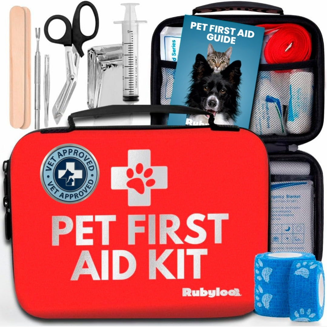Pet First Aid Kit for Dogs &amp; Cats with Vet-Approved Essentials