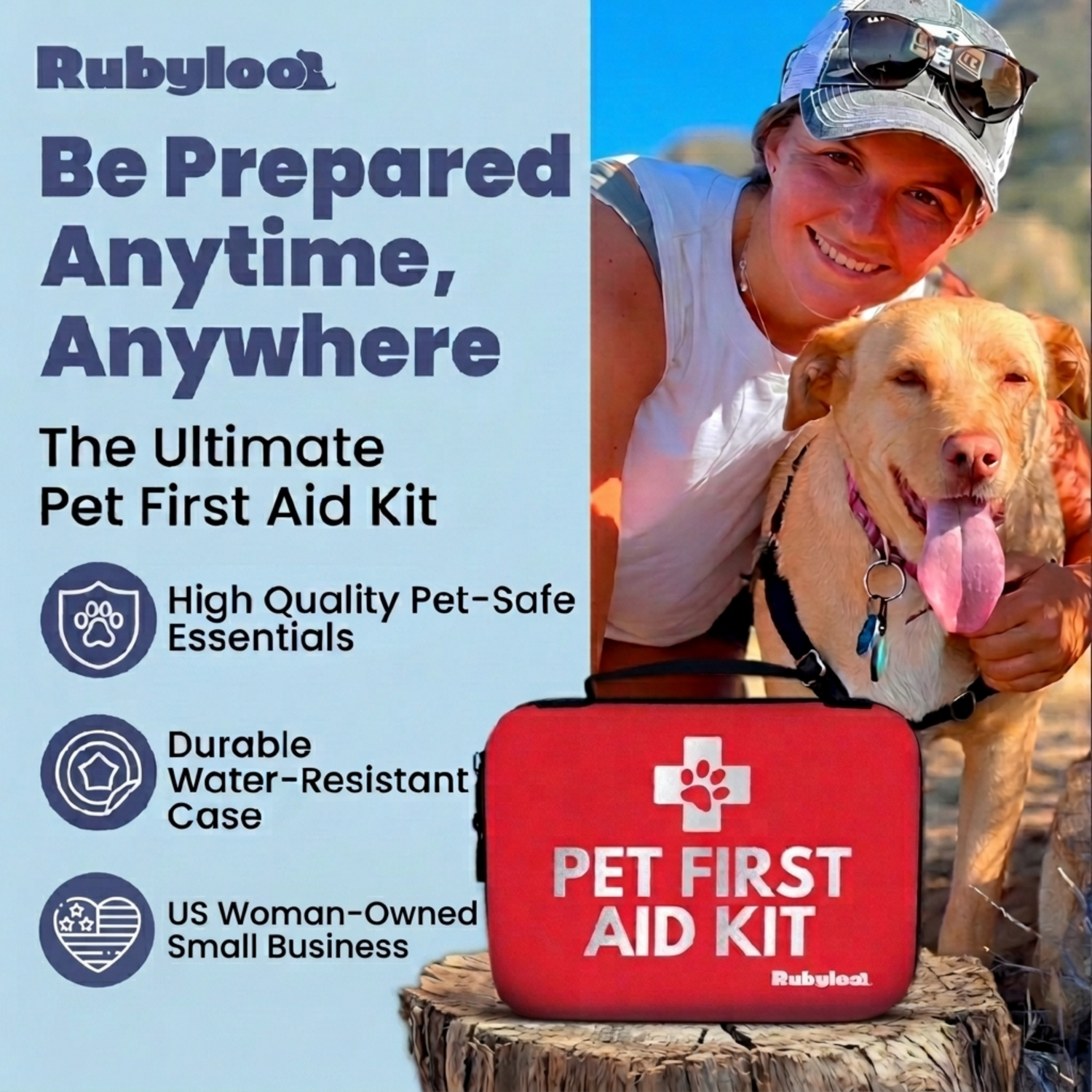 Pet First Aid Kit for Dogs &amp; Cats with Vet-Approved Essentials