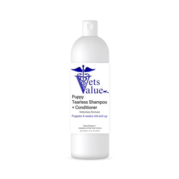 Puppy tearless Shampoo +Conditioner (4weeks old &amp; up!) (Hypoallergenic) 16oz
