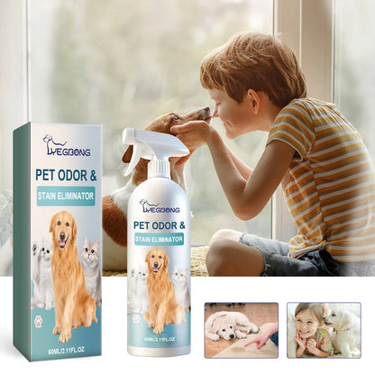 Pet Odor &amp; Stain Eliminator, Clean Dog And Cat Body Odor Feces Odor Removal Indoor Fresh Deodorizer