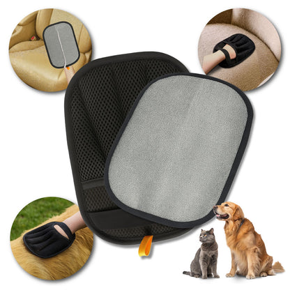 FurTidy Glove by Katziela – Pet Hair Remover Glove for Dogs &amp; Cats, Reusable Electrostatic Grooming Mitt for Furniture, Clothing, Carpet &amp; Car Seats – Washable &amp; Eco-Friendly Deshedding Tool