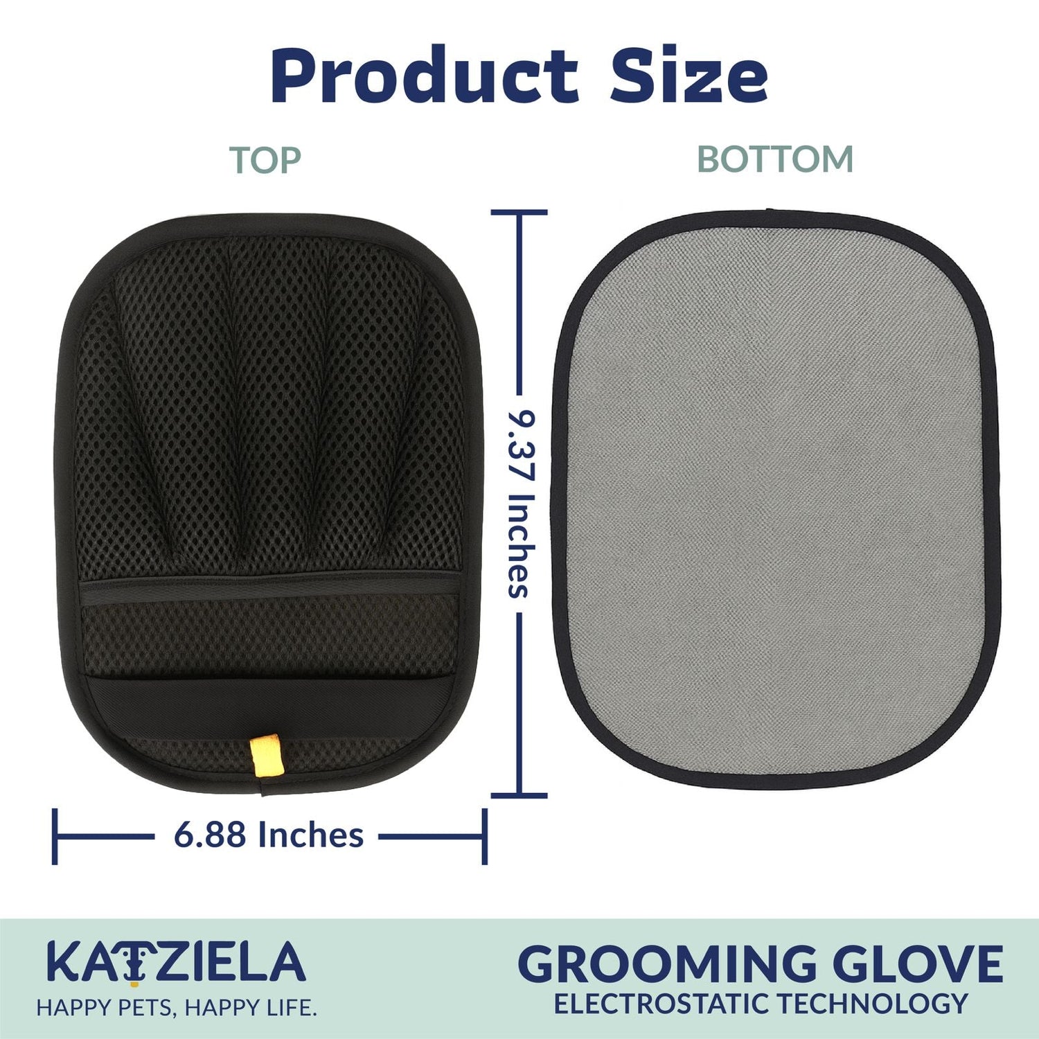 FurTidy Glove by Katziela – Pet Hair Remover Glove for Dogs &amp; Cats, Reusable Electrostatic Grooming Mitt for Furniture, Clothing, Carpet &amp; Car Seats – Washable &amp; Eco-Friendly Deshedding Tool