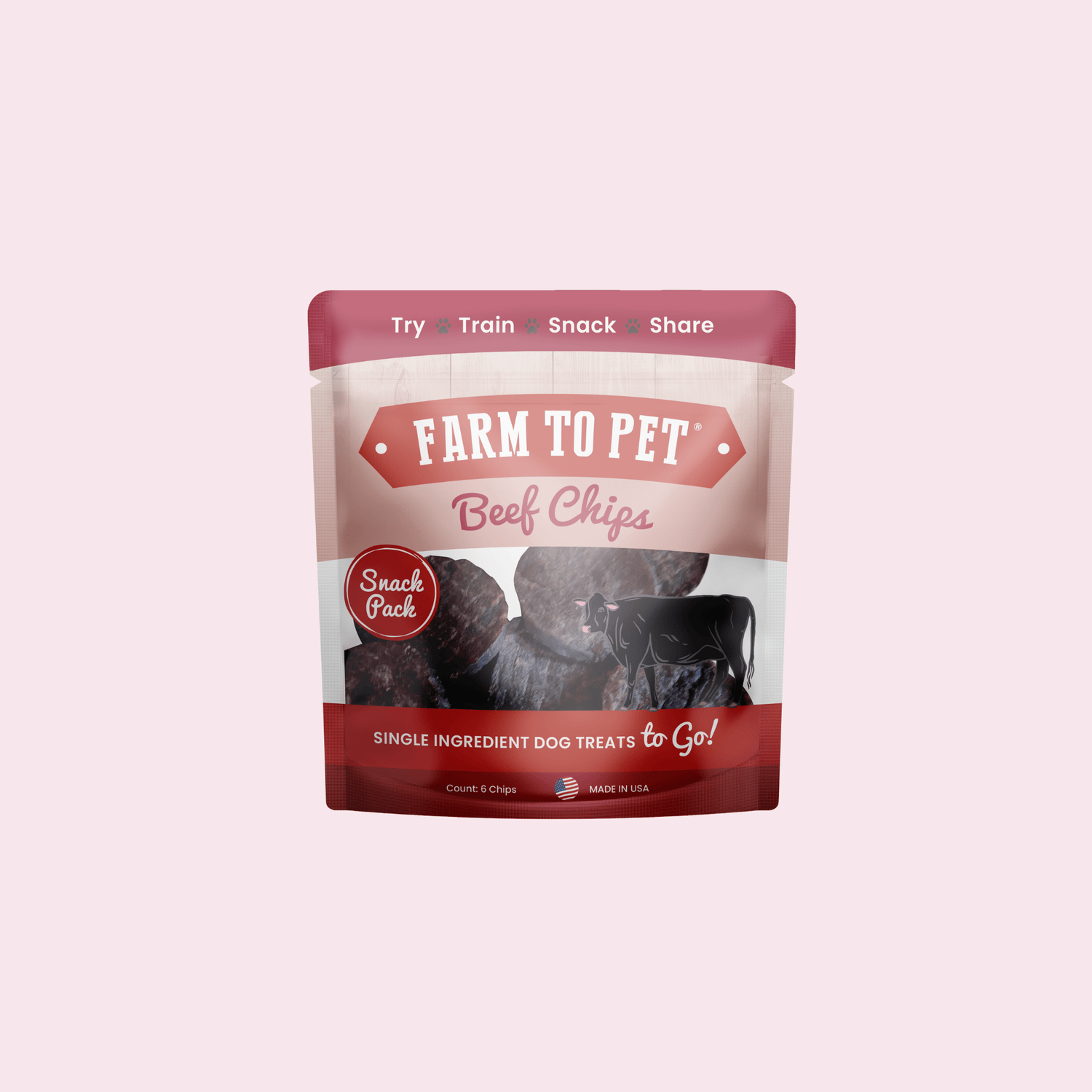Beef Chips Snack Pack Bundles | Dog Treats for Training &amp; Travel