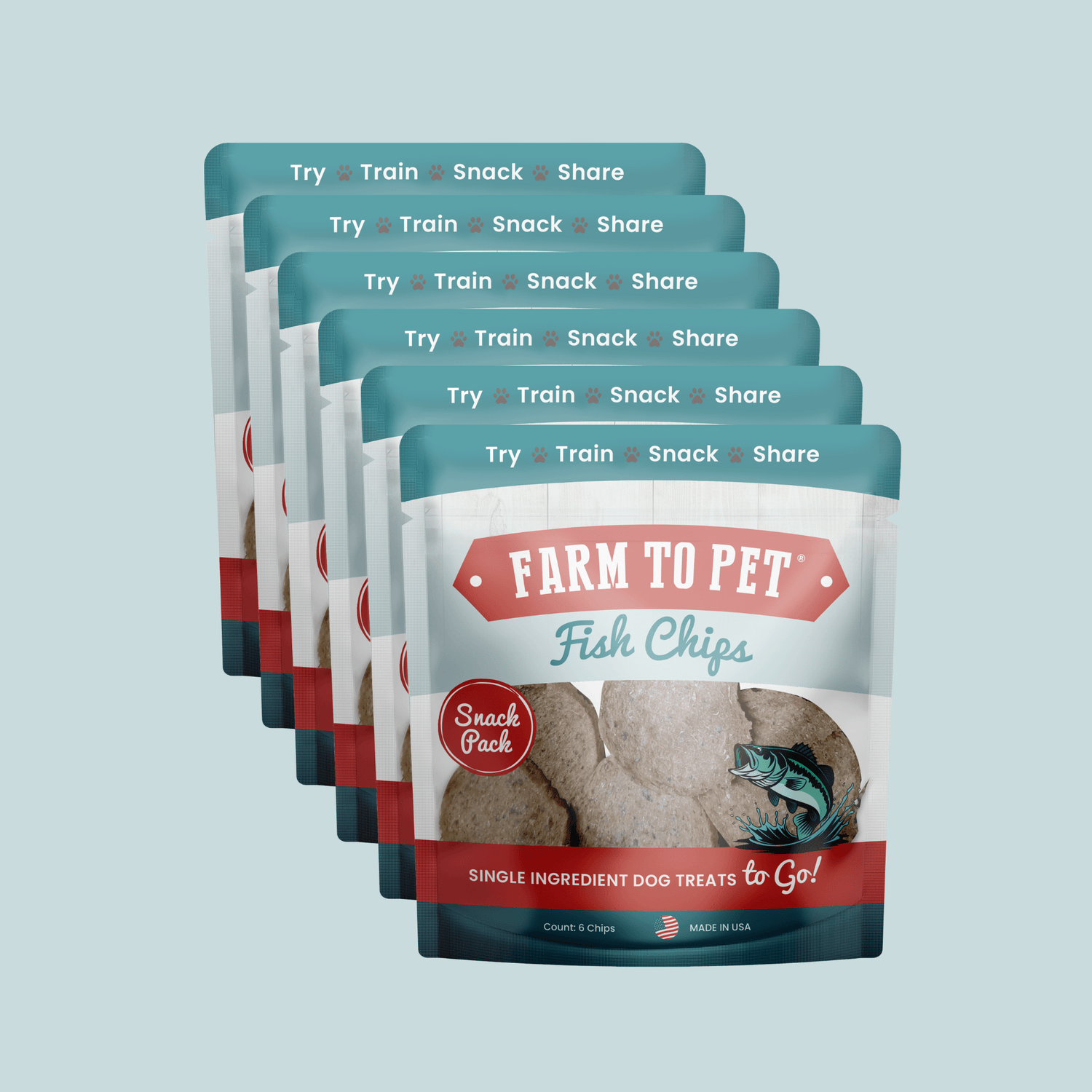 Fish Chips Snack Pack Bundles | Dog Treats for Training &amp; Travel