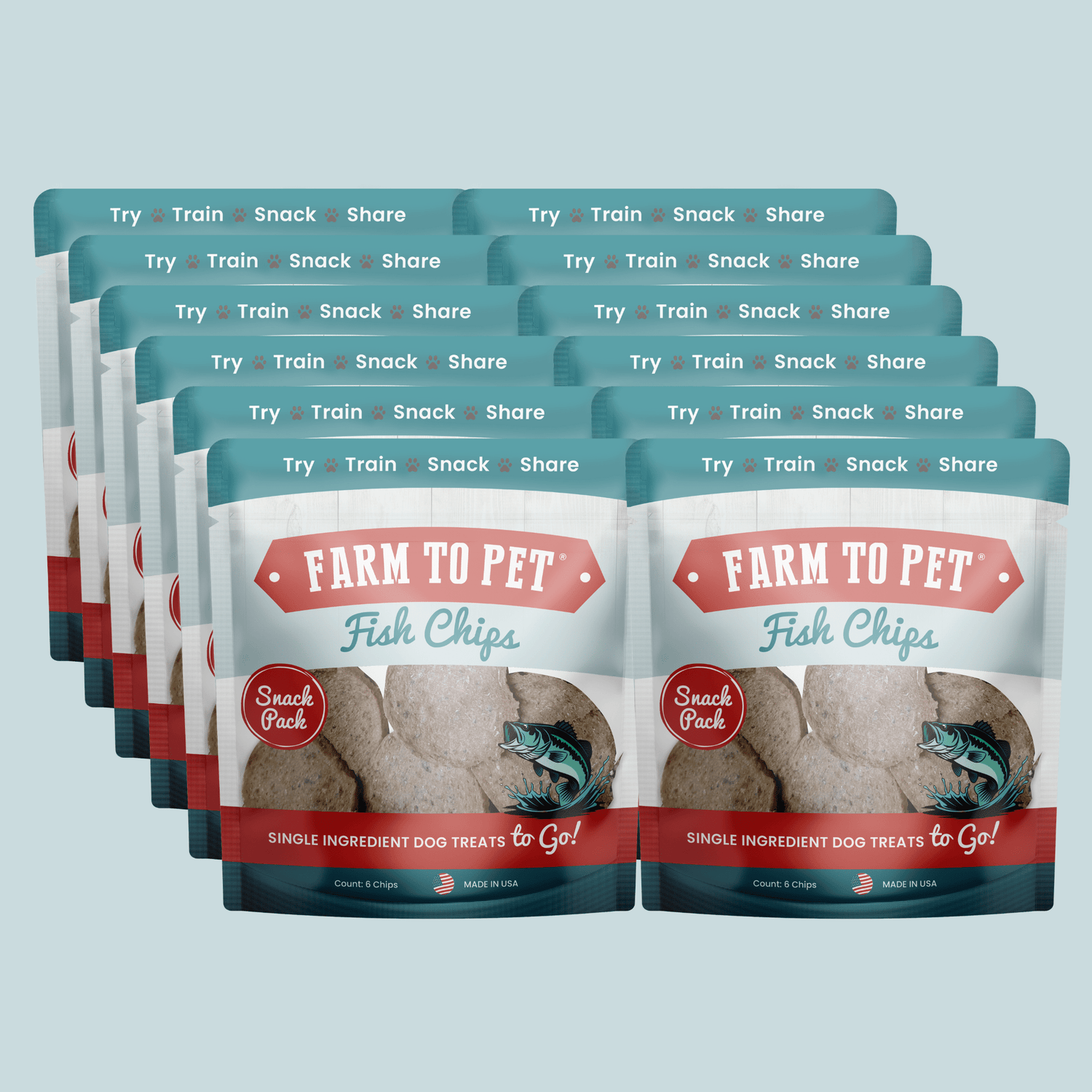 Fish Chips Snack Pack Bundles | Dog Treats for Training &amp; Travel