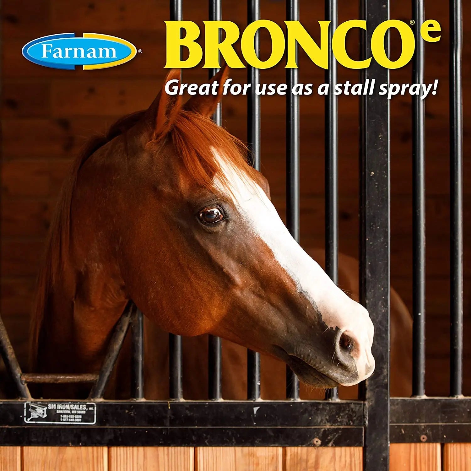 Farnam Bronco Equine Fly Spray Plus Citronella Repellent for Horses &amp; Dogs 32 oz.