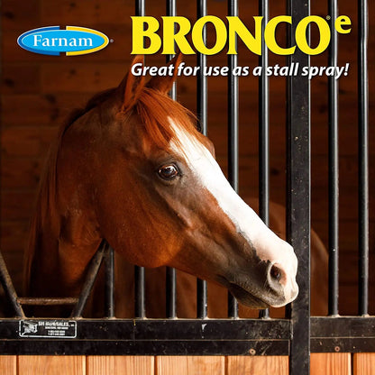 Farnam Bronco Equine Fly Spray Plus Citronella Repellent for Horses &amp; Dogs 32 oz.