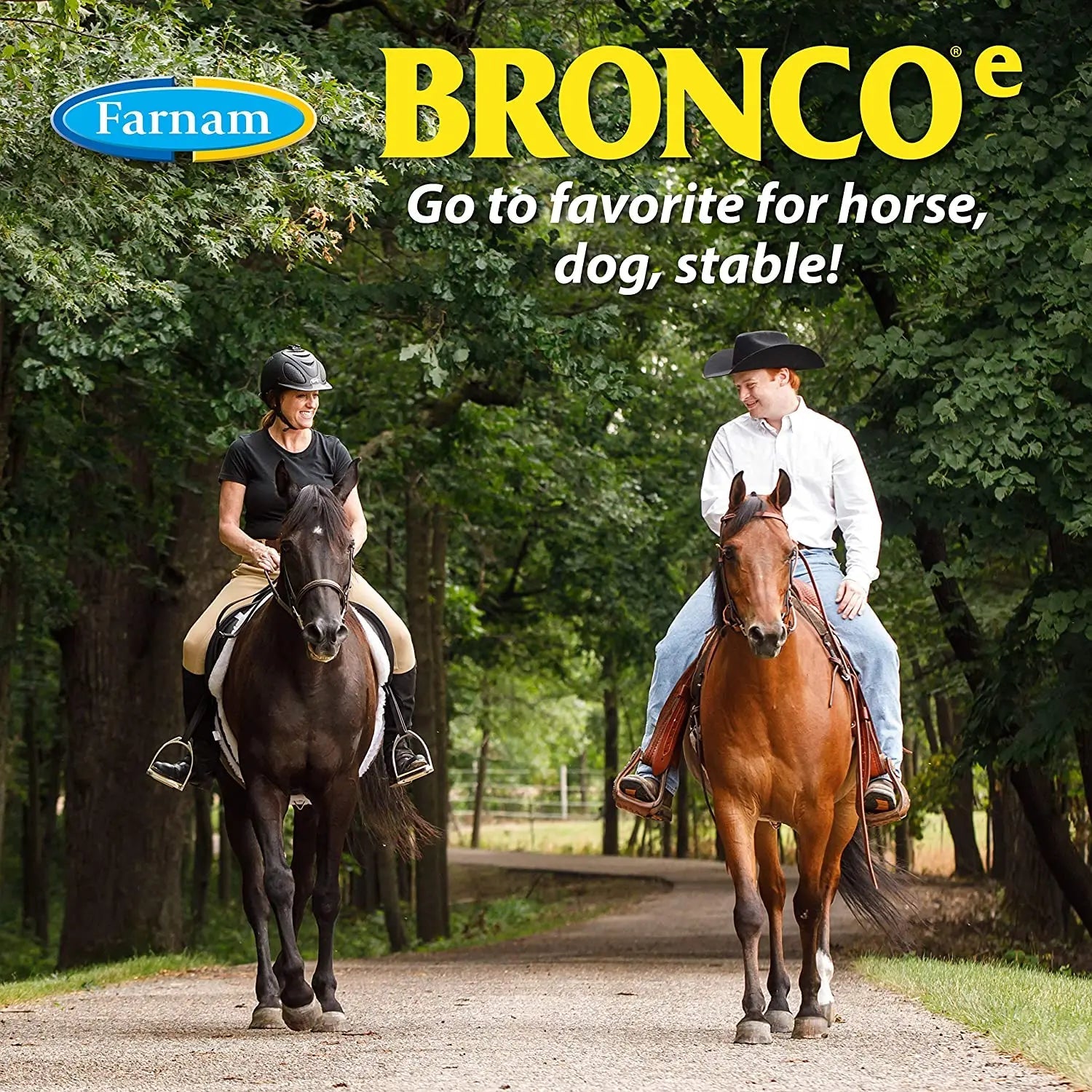 Farnam Bronco Equine Fly Spray Plus Citronella Repellent for Horses &amp; Dogs 32 oz.