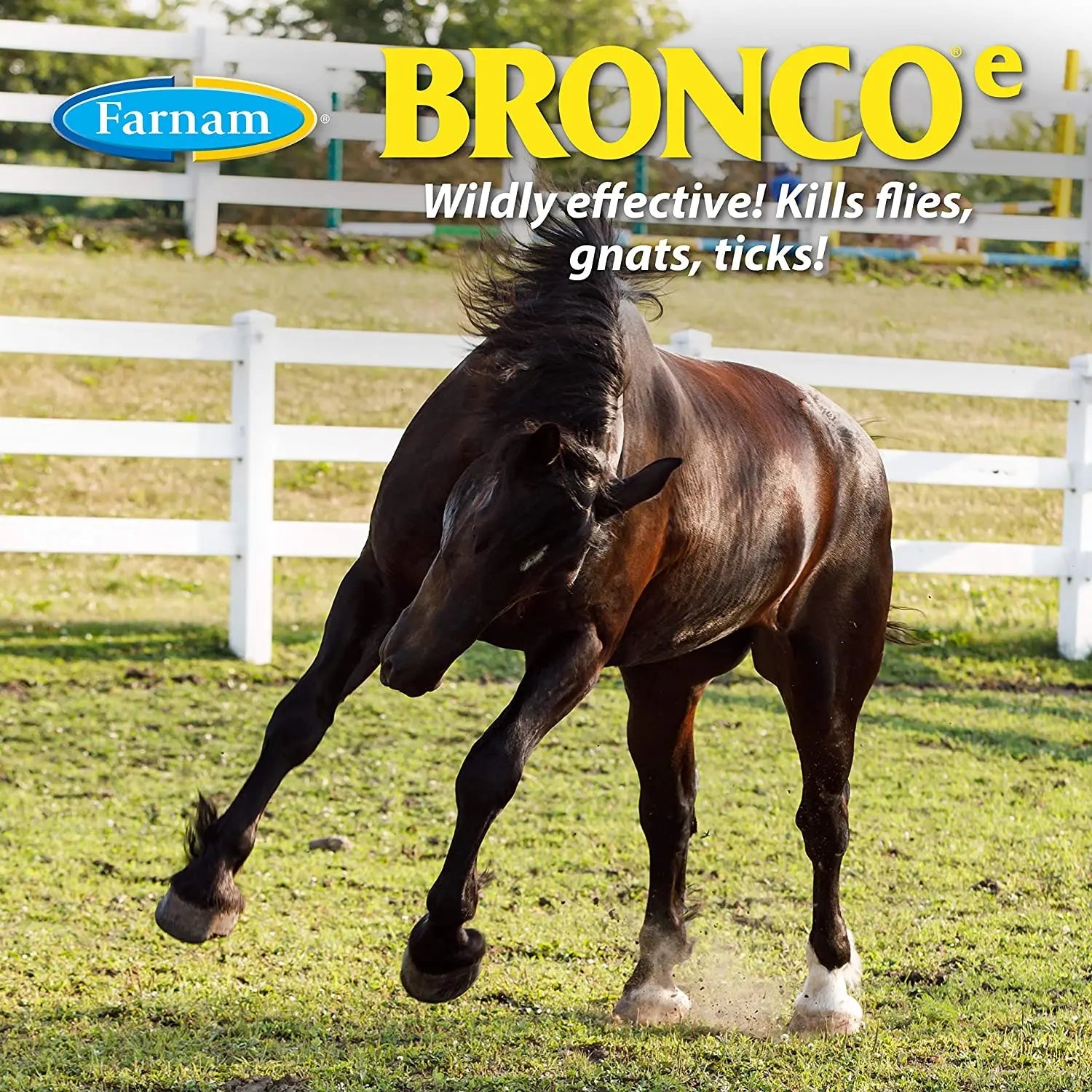 Farnam Bronco Equine Fly Spray Plus Citronella Repellent for Horses &amp; Dogs 32 oz.