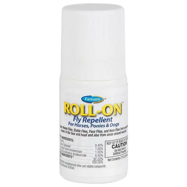 Farnam Roll-On Fly Repellent For Horses Ponies and Dogs 2 oz.