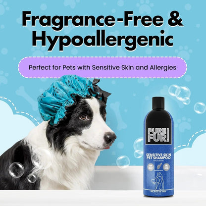 Fluff Off Dog &amp; Cat Shampoo Set – Deshedding &amp; Sensitive Skin 16 oz Each