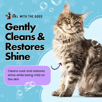 Fluff Off Dog &amp; Cat Shampoo Set – Deshedding &amp; Sensitive Skin 16 oz Each