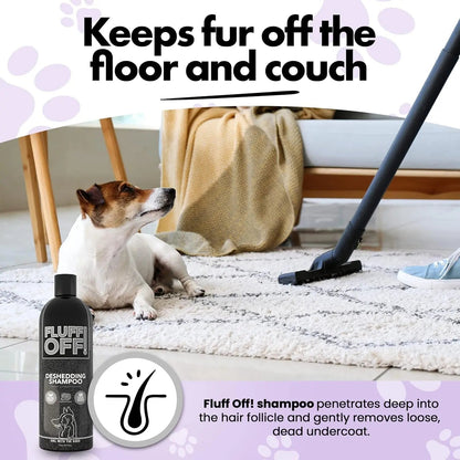 Fluff Off &amp; Nasty Critter Dog Shampoo Set – Deshedding &amp; Deep Clean 16 oz Each