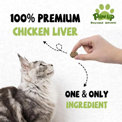 Freeze Dried Chicken Liver &amp; Heart Dog &amp; Cat Treats 2.1oz Grain Free