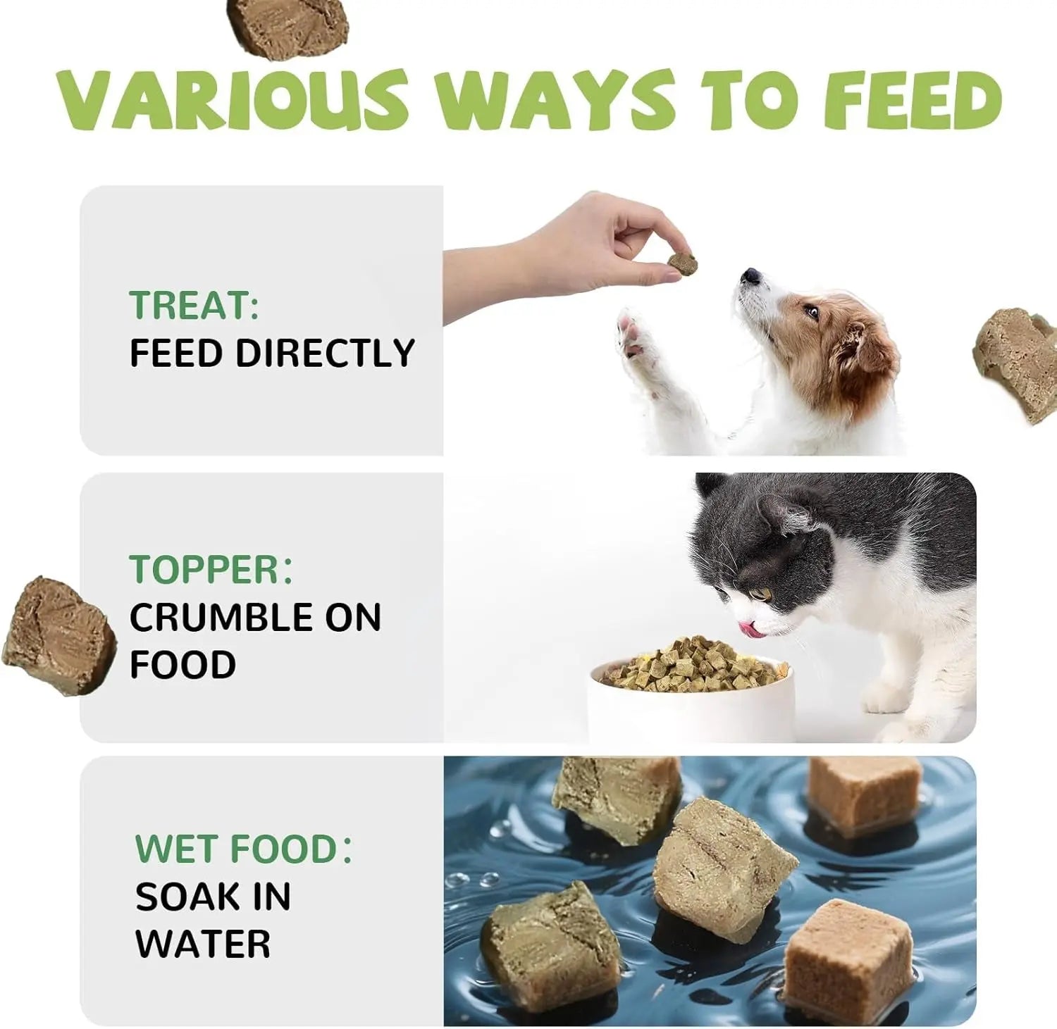 Freeze Dried Chicken Liver &amp; Heart Dog &amp; Cat Treats 2.1oz Grain Free
