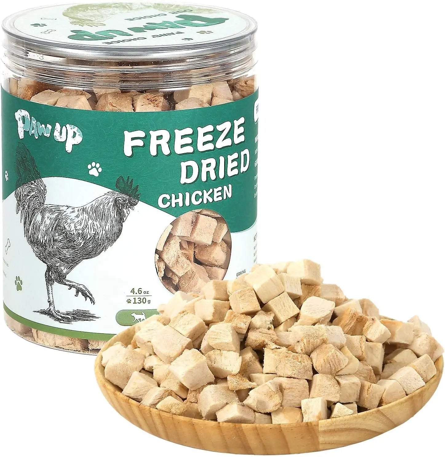 Freeze Dried Chicken Liver &amp; Heart Dog &amp; Cat Treats 2.1oz Grain Free
