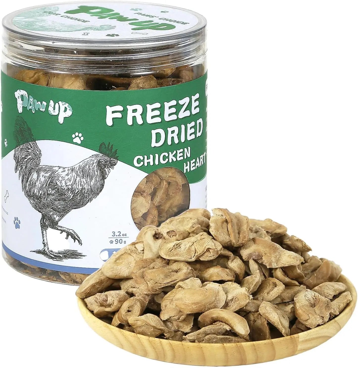 Freeze Dried Chicken Liver &amp; Heart Dog &amp; Cat Treats 2.1oz Grain Free