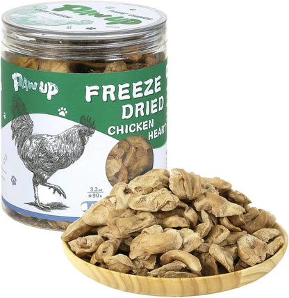 Freeze Dried Chicken Liver &amp; Heart Dog &amp; Cat Treats 2.1oz Grain Free