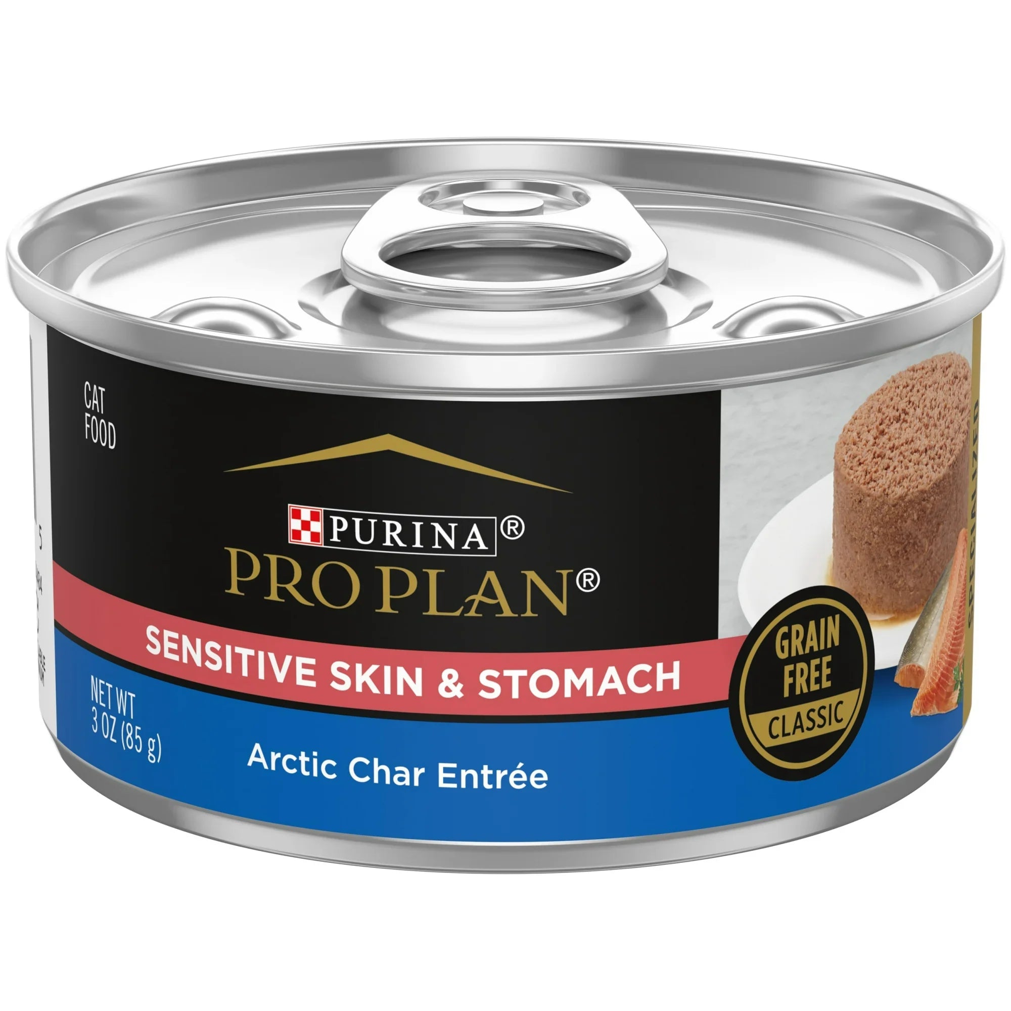 Pro Plan Sensitive Skin &amp; Stomach Arctic Char Entree Grain Free Classic Wet Cat Food (3oz)