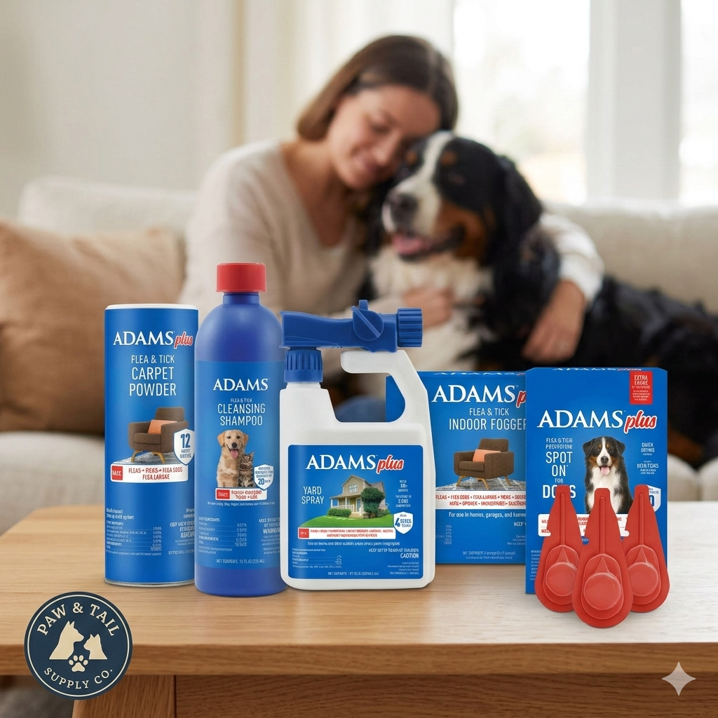 Adams Complete Indoor &amp; Outdoor Flea Treatment System for XLarge Dogs 61–150 lbs
