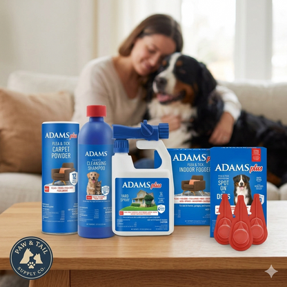 Adams Complete Indoor &amp; Outdoor Flea Treatment System for XLarge Dogs 61–150 lbs