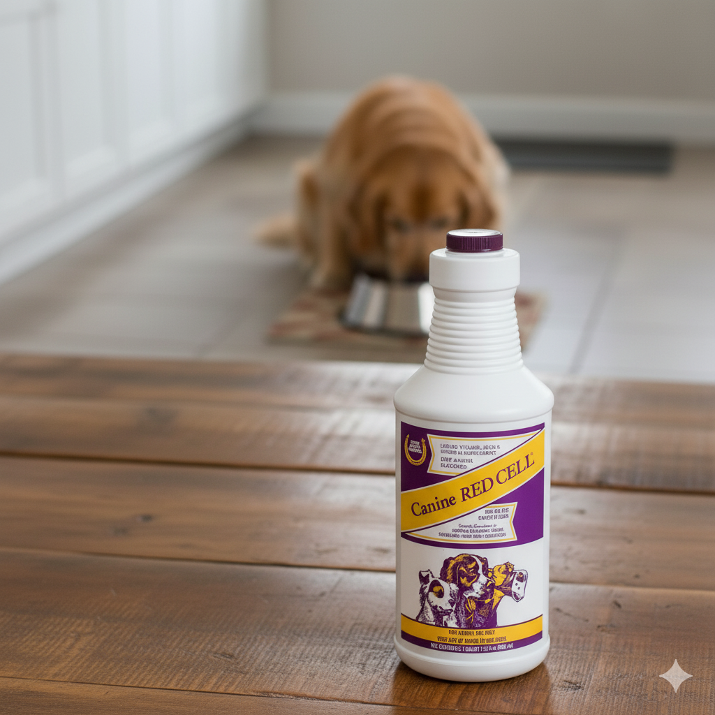 Canine Red Cell Liquid Supplement Dogs Puppies Vitamin Iron Mineral Energy 32 oz.