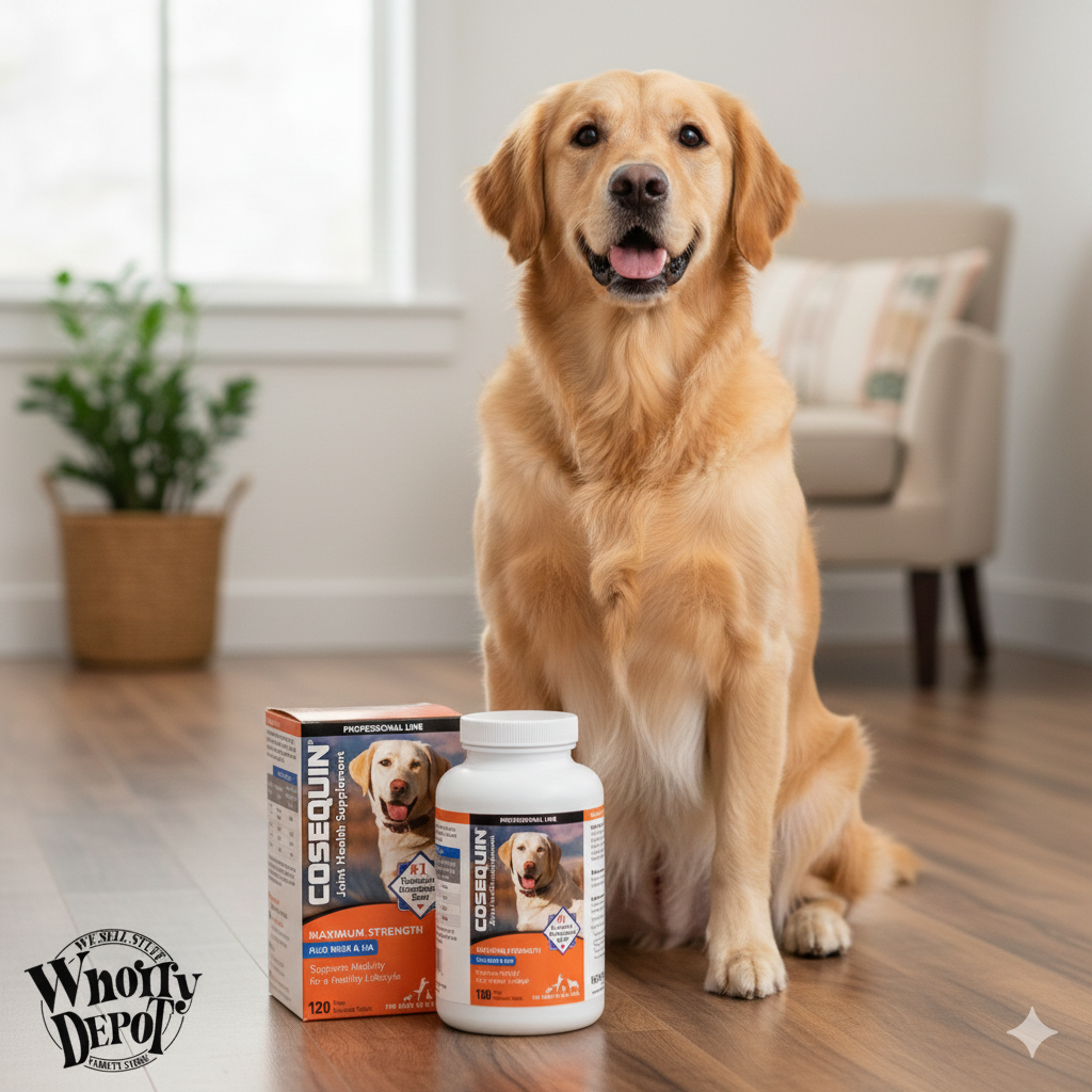 Cosequin Max Plus MSM &amp; HA for Dogs 120 Chewable Tablets Joint Support