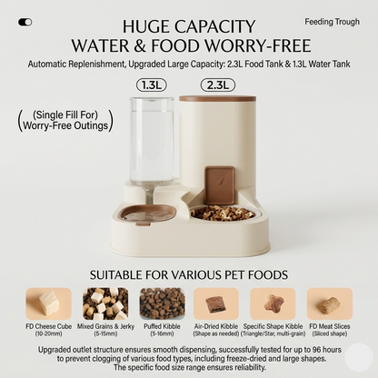 Gravity Auto Feeder &amp; Water Station