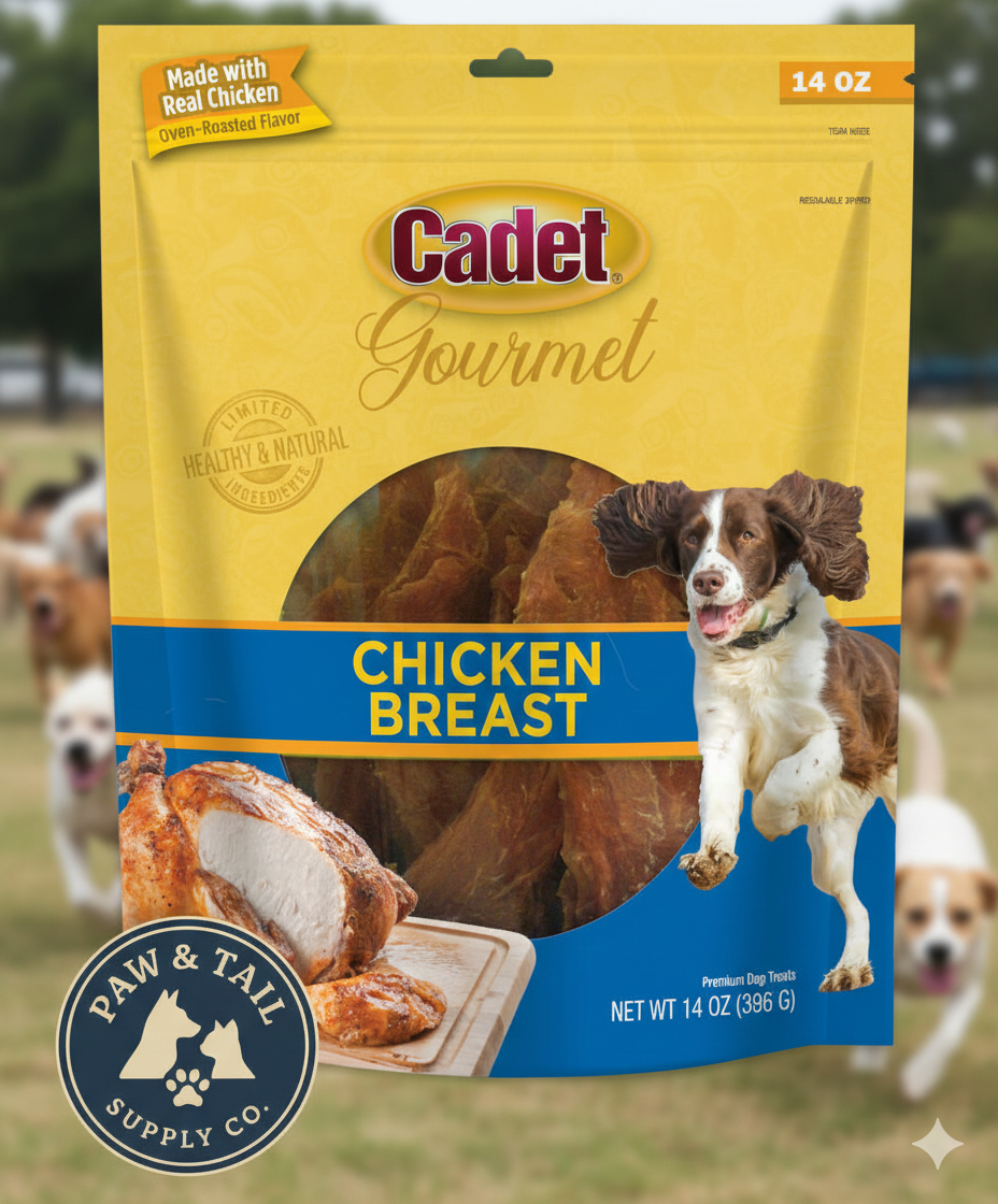Cadet Premium Oven Roasted Gourmet Chicken Breast Dog Treats 14 oz.