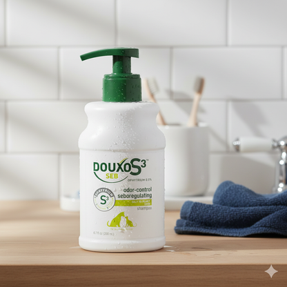 Douxo S3 SEB Shampoo 6.7 oz Dogs &amp; Cats Oily Flaky Skin Dandruff Control
