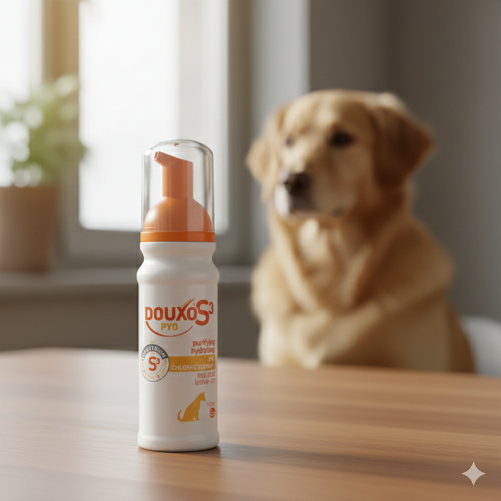 Douxo S3 PYO Mousse 5.1 oz Dogs &amp; Cats Antibacterial Antifungal Skin Care