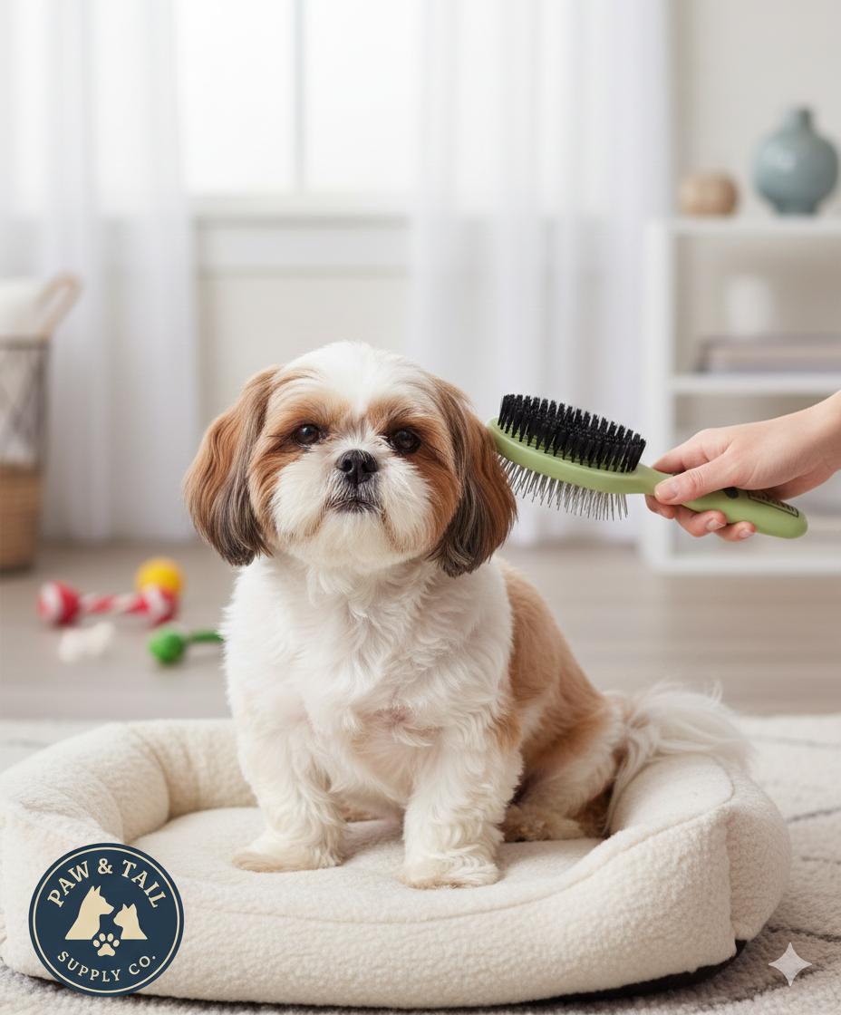Coastal Safari Pin &amp; Bristle Combo Dog Brush Dual Sided Plastic Handle Groomer