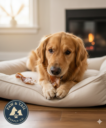 Cadet Natural Pig Ears for Dogs 12 Pack 100% Pork Oven Roasted Dental Chews