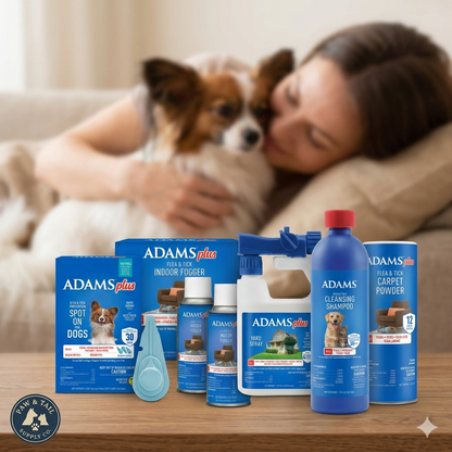 Adams Complete Indoor &amp; Outdoor Flea Treatment System for Small Dogs 5–14 lbs
