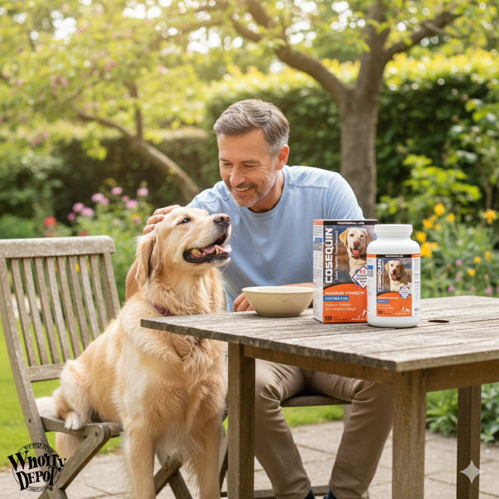 Cosequin Max Plus MSM &amp; HA for Dogs 120 Chewable Tablets Joint Support